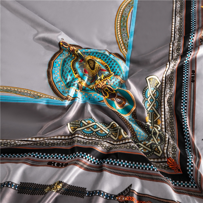 91家纺网 家纺一手货源 找家纺 梵克保罗 2025秋冬新品有氧臻棉绒数码印花9斤单品四件套牛奶绒兔毛绒 莱恩-兰