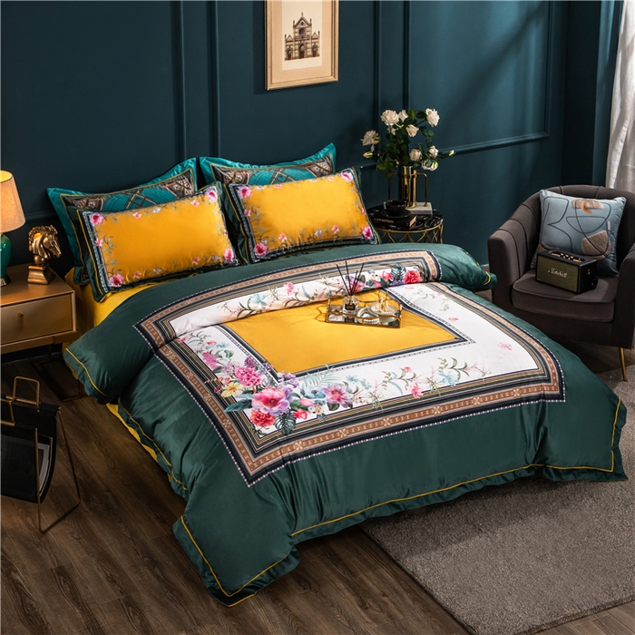 91家纺网 家纺一手货源 找家纺 （总）梵克保罗 2025秋冬新品有氧臻棉绒数码印花9斤单品四件套牛奶绒兔毛绒-单品系列