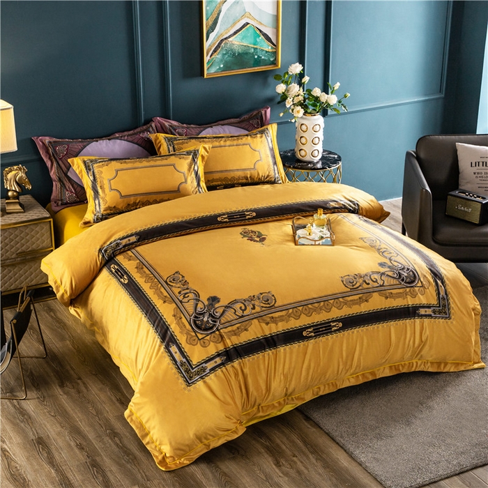 91家纺网 家纺一手货源 找家纺 （总）梵克保罗 2025秋冬新品有氧臻棉绒数码印花9斤单品四件套牛奶绒兔毛绒-单品系列