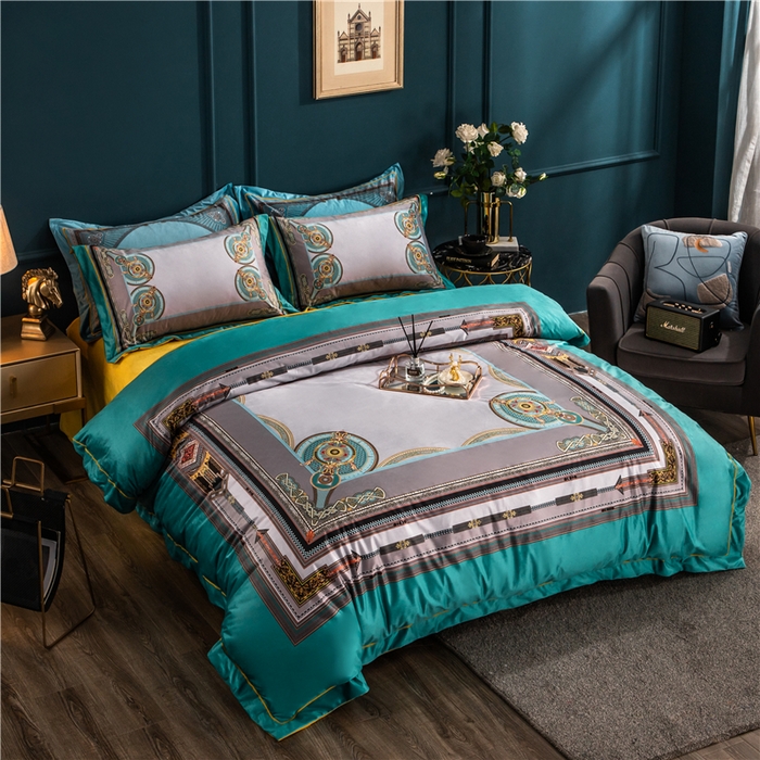 91家纺网 家纺一手货源 找家纺 （总）梵克保罗 2025秋冬新品有氧臻棉绒数码印花9斤单品四件套牛奶绒兔毛绒-单品系列