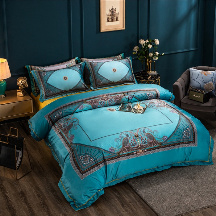 91家纺网 家纺一手货源 找家纺 （总）梵克保罗 2025秋冬新品有氧臻棉绒数码印花9斤单品四件套牛奶绒兔毛绒-单品系列