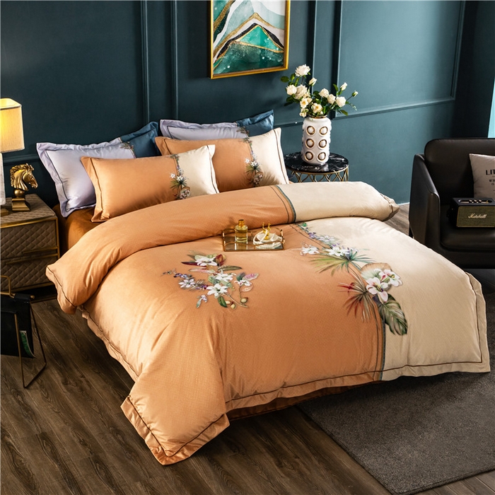 梵克保罗 2025秋冬新品有氧臻棉绒数码印花9斤单品四件套牛奶绒兔毛绒-单品系列 罗森堡-棕