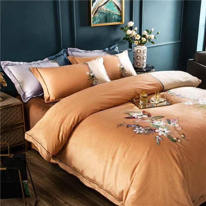 91家纺网 家纺一手货源 找家纺 梵克保罗 2025秋冬新品有氧臻棉绒数码印花9斤单品四件套牛奶绒兔毛绒-单品系列 罗森堡-棕