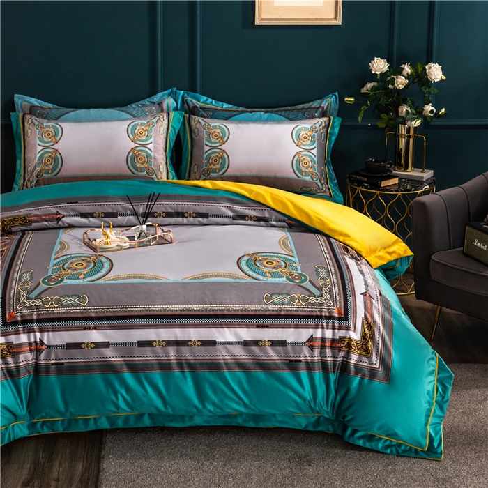 91家纺网 家纺一手货源 找家纺 梵克保罗 2025秋冬新品有氧臻棉绒数码印花9斤单品四件套牛奶绒兔毛绒-单品系列 莱恩-兰