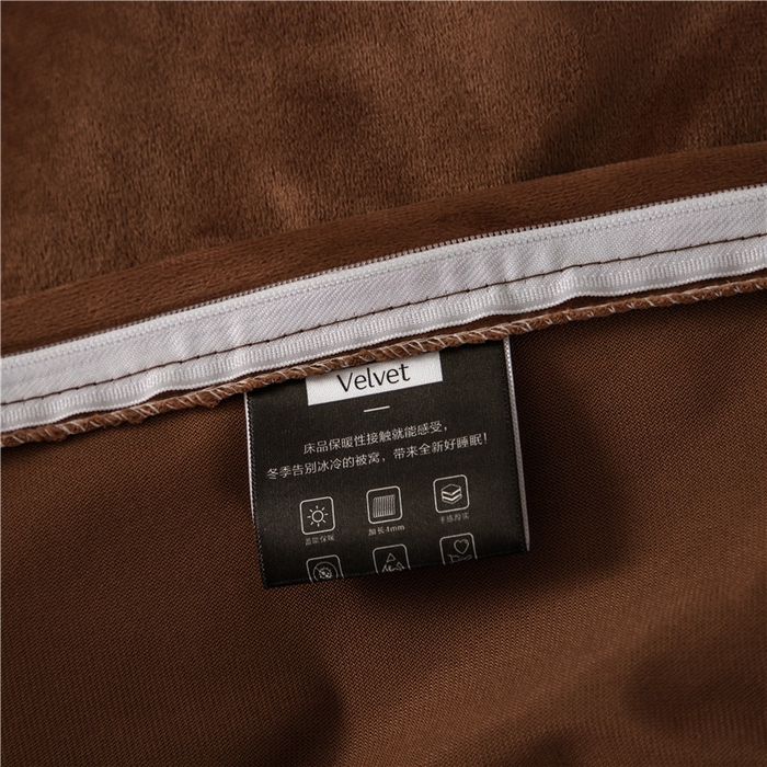 91家纺网 家纺一手货源 找家纺 梵克保罗 2025秋冬新品有氧臻棉绒数码印花9斤单品四件套牛奶绒兔毛绒-单品系列 罗森堡-棕