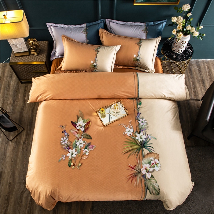 91家纺网 家纺一手货源 找家纺 梵克保罗 2025秋冬新品有氧臻棉绒数码印花9斤单品四件套牛奶绒兔毛绒-单品系列 罗森堡-棕