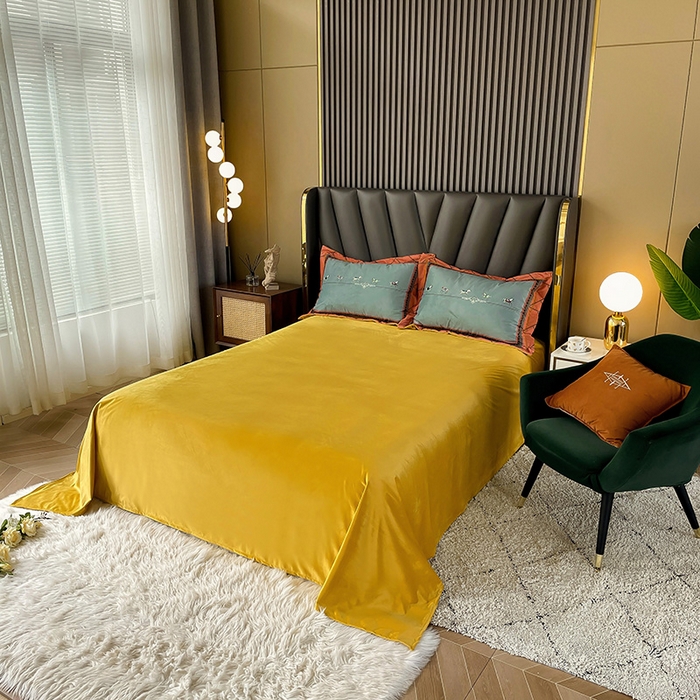 91家纺网 家纺一手货源 找家纺 梵克保罗 2025秋冬新品有氧臻棉绒数码印花9斤单品四件套牛奶绒兔毛绒-单品系列 维纳斯-桔