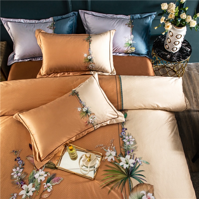 91家纺网 家纺一手货源 找家纺 梵克保罗 2025秋冬新品有氧臻棉绒数码印花9斤单品四件套牛奶绒兔毛绒-单品系列 罗森堡-棕