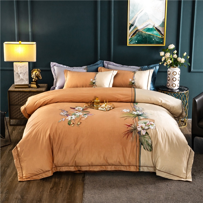 91家纺网 家纺一手货源 找家纺 梵克保罗 2025秋冬新品有氧臻棉绒数码印花9斤单品四件套牛奶绒兔毛绒-单品系列 罗森堡-棕