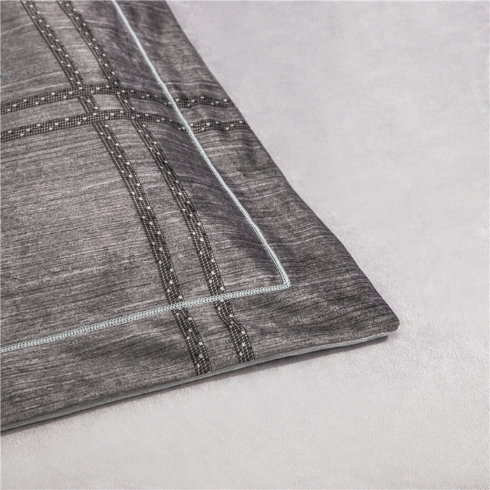 91家纺网 家纺一手货源 找家纺 梵克保罗 2025秋冬新品有氧臻棉绒数码印花9斤单品四件套牛奶绒兔毛绒-单品系列 伯爵-灰