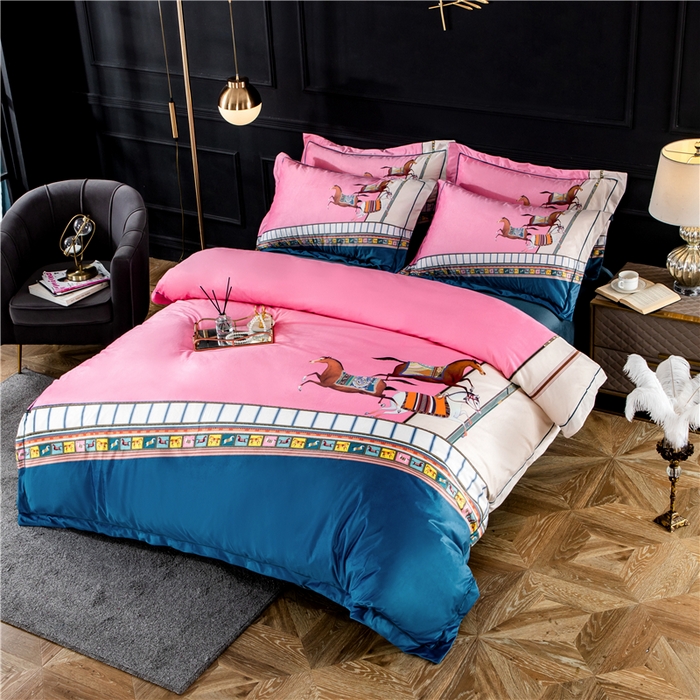 91家纺网 家纺一手货源 找家纺 （总）梵克保罗 2025秋冬新品有氧臻棉绒数码印花9斤单品四件套牛奶绒兔毛绒-单品系列