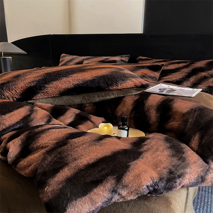 91家纺网 家纺一手货源 找家纺 （总）莉莉安家纺 2025新款加厚保暖兔毛绒四件套