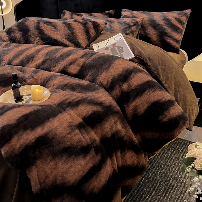 91家纺网 家纺一手货源 找家纺 （总）莉莉安家纺 2025新款加厚保暖兔毛绒四件套