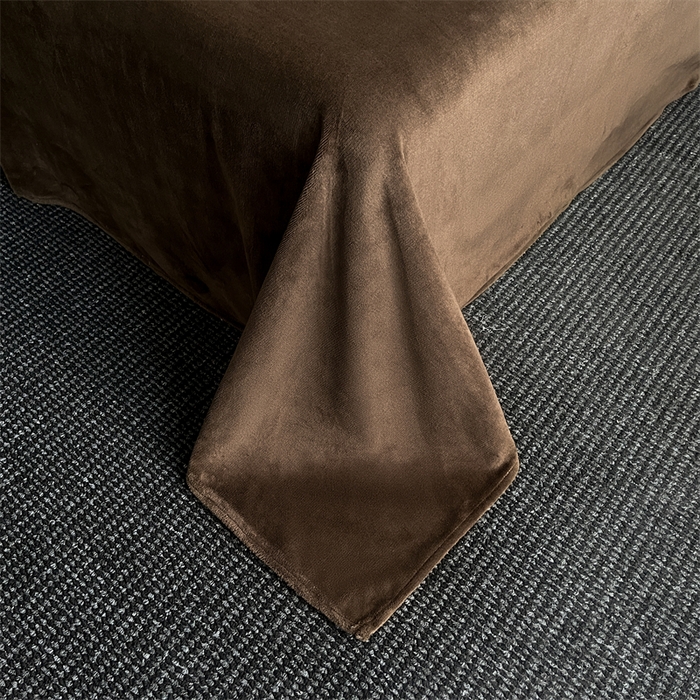 91家纺网 家纺一手货源 找家纺 莉莉安家纺 2025新款加厚保暖兔毛绒四件套 美拉德-豹纹