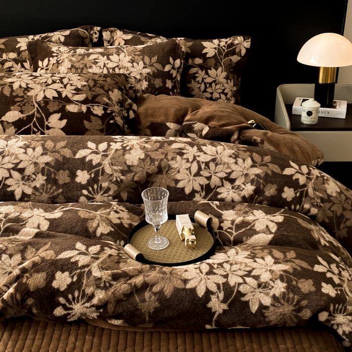 91家纺网 家纺一手货源 找家纺 （总）大麦家纺 25年新款高克重兔毛牛奶绒床盖四件套