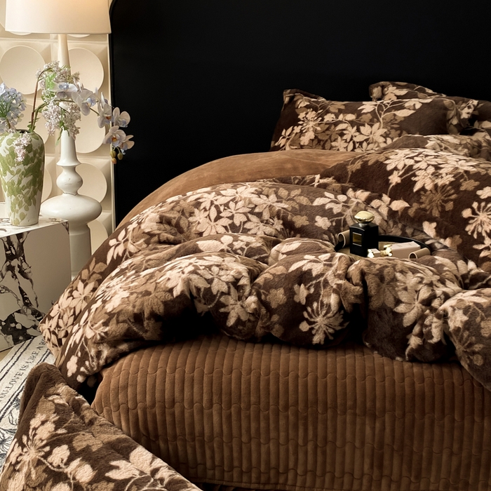 91家纺网 家纺一手货源 找家纺 （总）大麦家纺 25年新款高克重兔毛牛奶绒床盖四件套