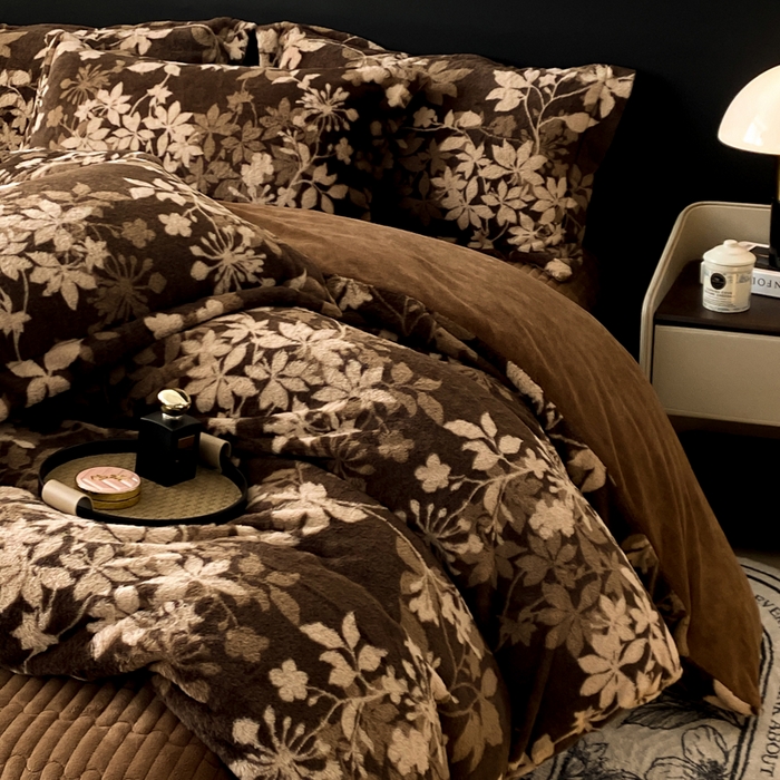 91家纺网 家纺一手货源 找家纺 （总）大麦家纺 25年新款高克重兔毛牛奶绒床盖四件套