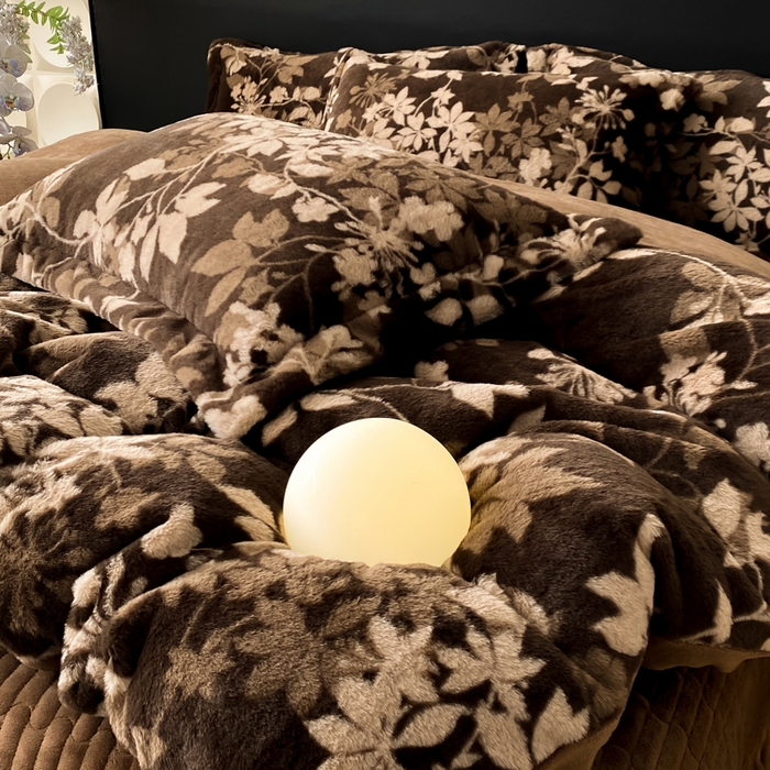 91家纺网 家纺一手货源 找家纺 （总）大麦家纺 25年新款高克重兔毛牛奶绒床盖四件套