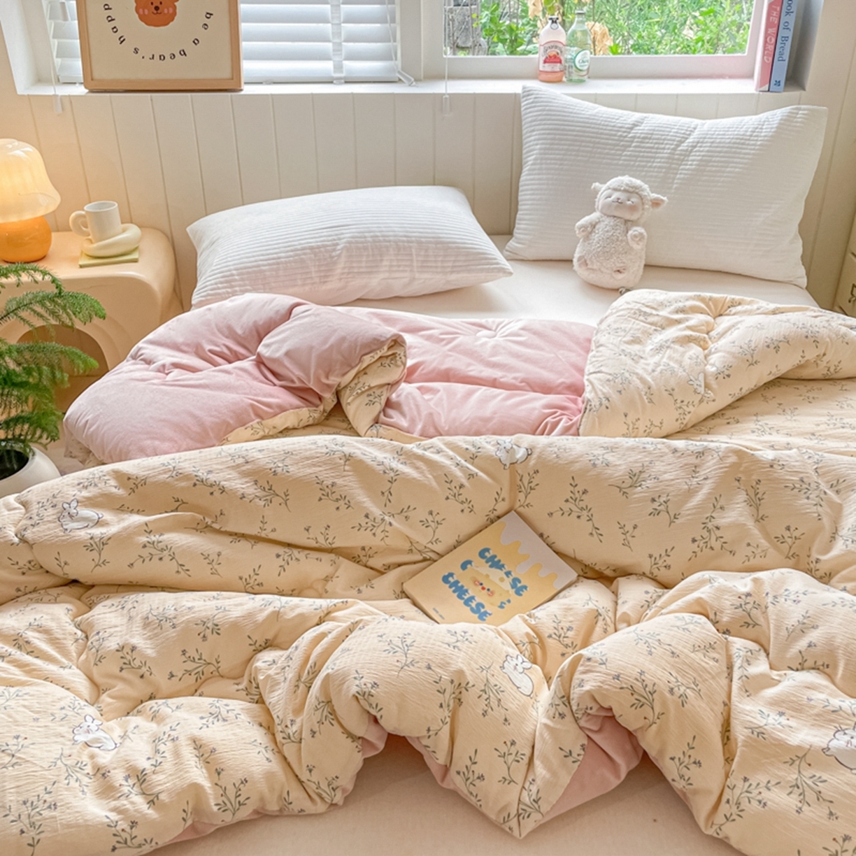 91家纺网 家纺一手货源 找家纺 （总）铺尚美家纺 2025新款A类云感懒人冬季一体被被子被芯床盖四件套