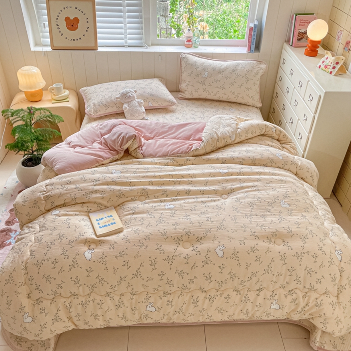 91家纺网 家纺一手货源 找家纺 （总）铺尚美家纺 2025新款A类云感懒人冬季一体被被子被芯床盖四件套