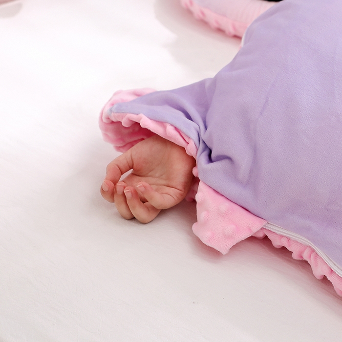 91家纺网 家纺一手货源 找家纺 八零年代 2025新款三丽鸥正版分体式可拆洗睡袋宝宝绒保暖儿童防踢被豆豆绒一体被 分体式可拆睡袋-炫彩库洛米