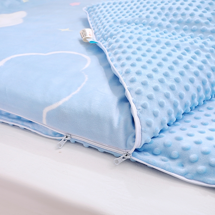 91家纺网 家纺一手货源 找家纺 八零年代 2025新款三丽鸥正版分体式可拆洗睡袋宝宝绒保暖儿童防踢被豆豆绒一体被 分体式可拆睡袋-大耳狗