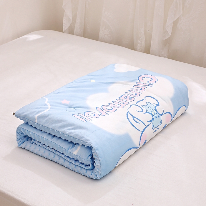 91家纺网 家纺一手货源 找家纺 八零年代 2025新款三丽鸥正版分体式可拆洗睡袋宝宝绒保暖儿童防踢被豆豆绒一体被 分体式可拆睡袋-大耳狗