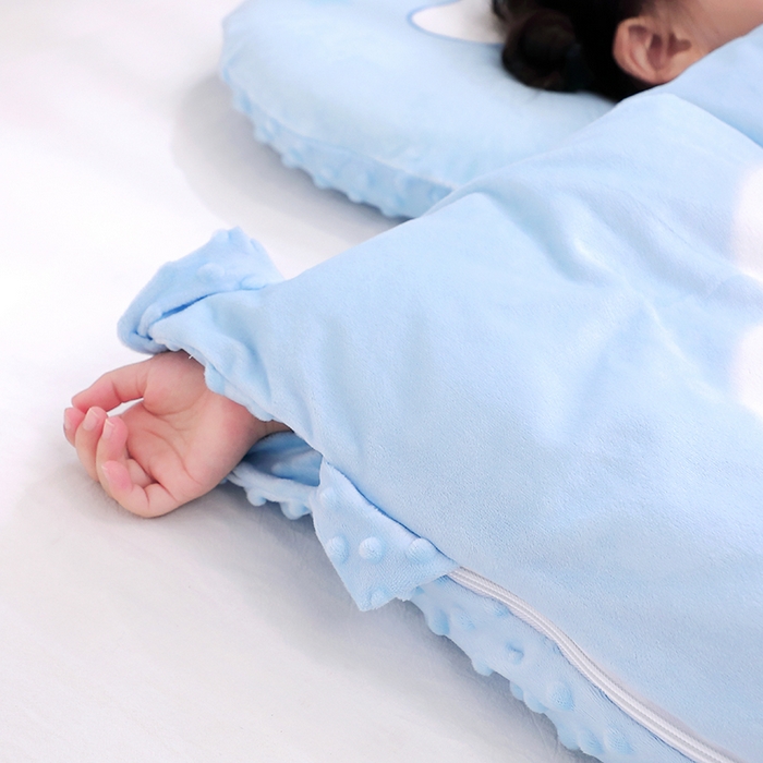 91家纺网 家纺一手货源 找家纺 八零年代 2025新款三丽鸥正版分体式可拆洗睡袋宝宝绒保暖儿童防踢被豆豆绒一体被 分体式可拆睡袋-大耳狗