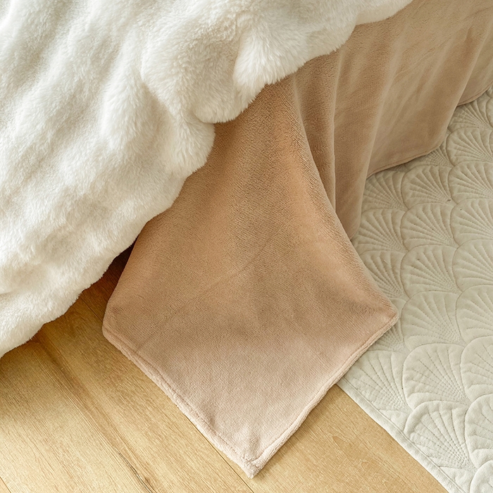 91家纺网 家纺一手货源 找家纺 （总）潮邦创意家居 2025新款小米兔泡泡兔绒保暖四件套