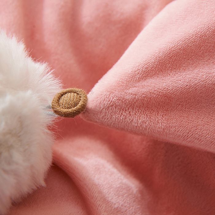 91家纺网 家纺一手货源 找家纺 梵克保罗 2025新款婴儿绒原创绣花卡通学生三件套四件套 小猪佩奇-玉