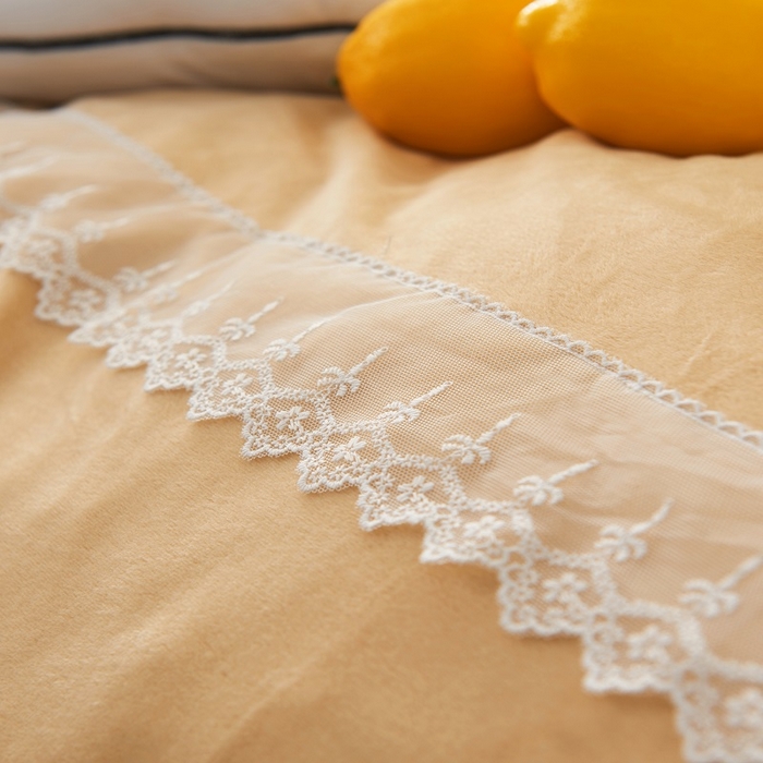 91家纺网 家纺一手货源 找家纺 梵克保罗 2025秋冬新款高克重婴儿绒原创绣花工艺系列三件套四件套-卡通系列 可爱象-咖