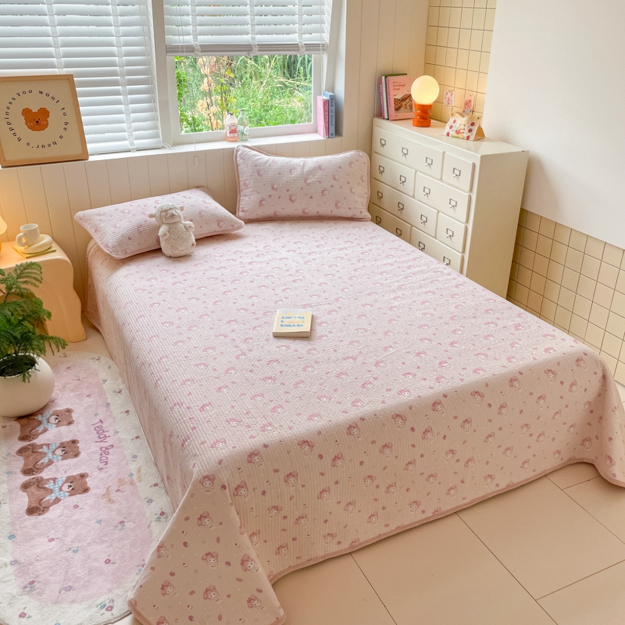 91家纺网 家纺一手货源 找家纺 老帅的工厂店 2025新款A类云感懒人冬季一体被被子被芯床盖系列-单床盖 小美