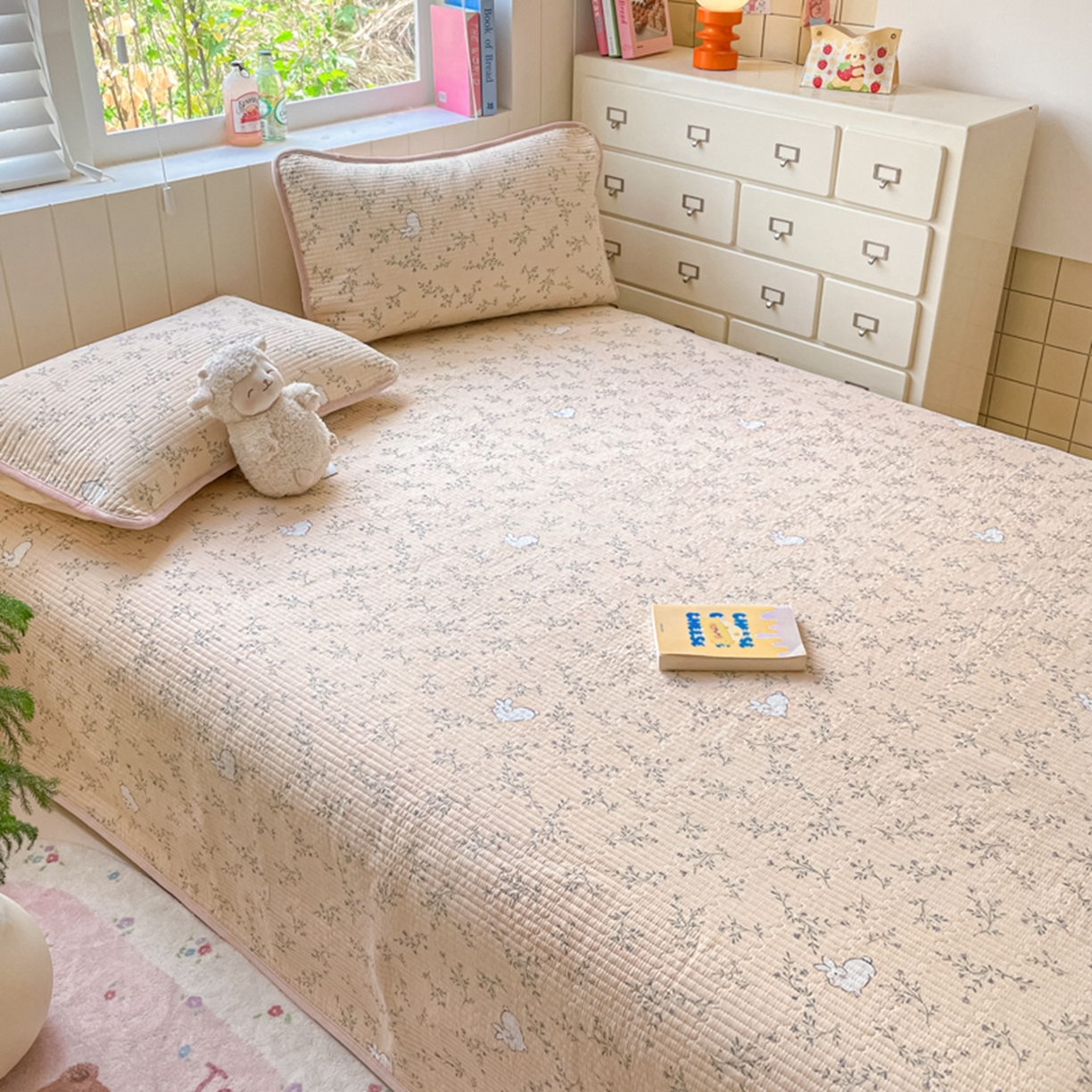 91家纺网 家纺一手货源 找家纺 老帅的工厂店 2025新款A类云感懒人冬季一体被被子被芯床盖系列-单床盖 米兔儿