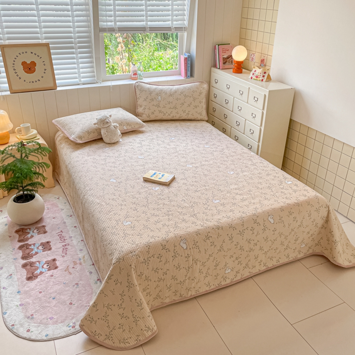 91家纺网 家纺一手货源 找家纺 老帅的工厂店 2025新款A类云感懒人冬季一体被被子被芯床盖系列-单床盖 米兔儿