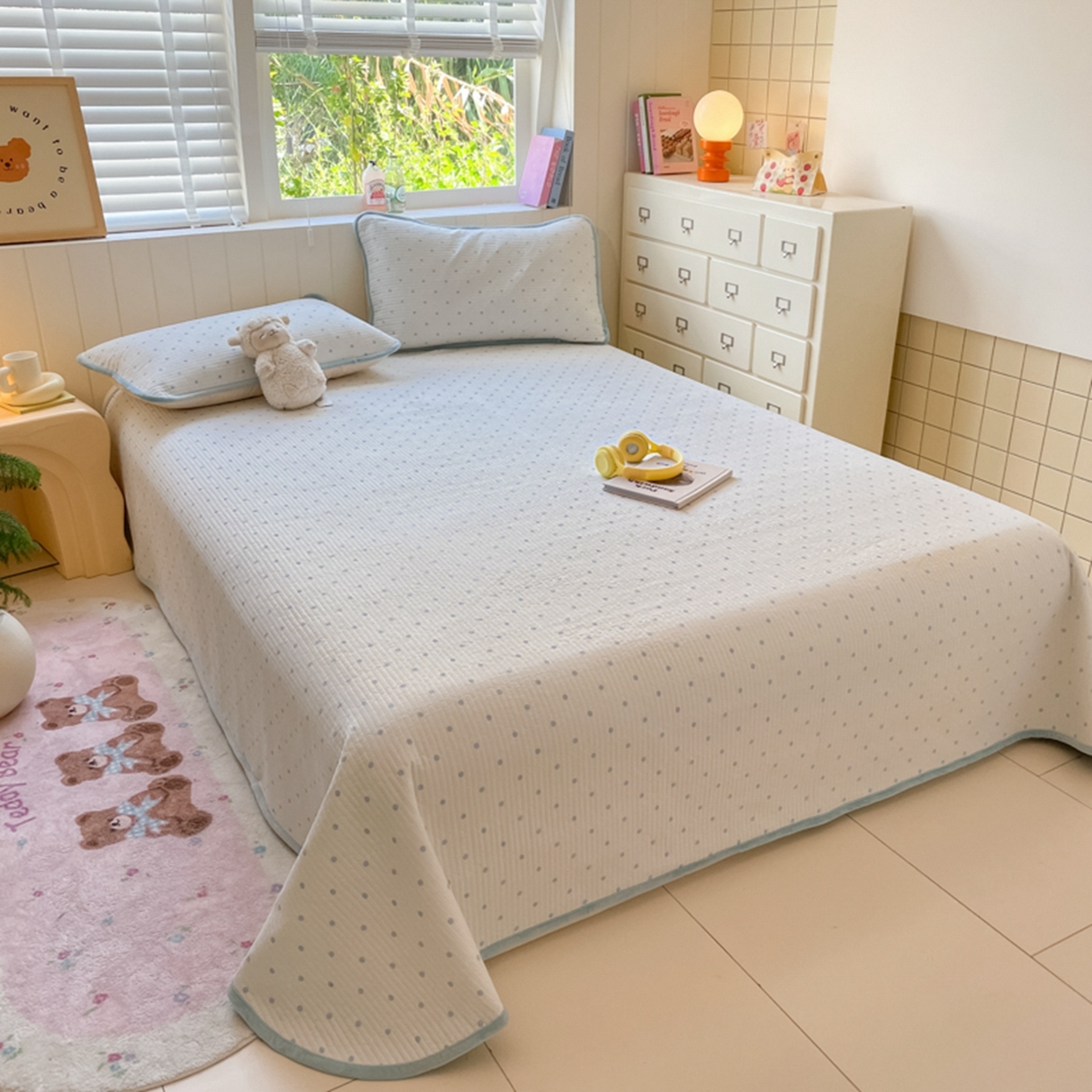 91家纺网 家纺一手货源 找家纺 老帅的工厂店 2025新款A类云感懒人冬季一体被被子被芯床盖系列-单床盖 海盐波波