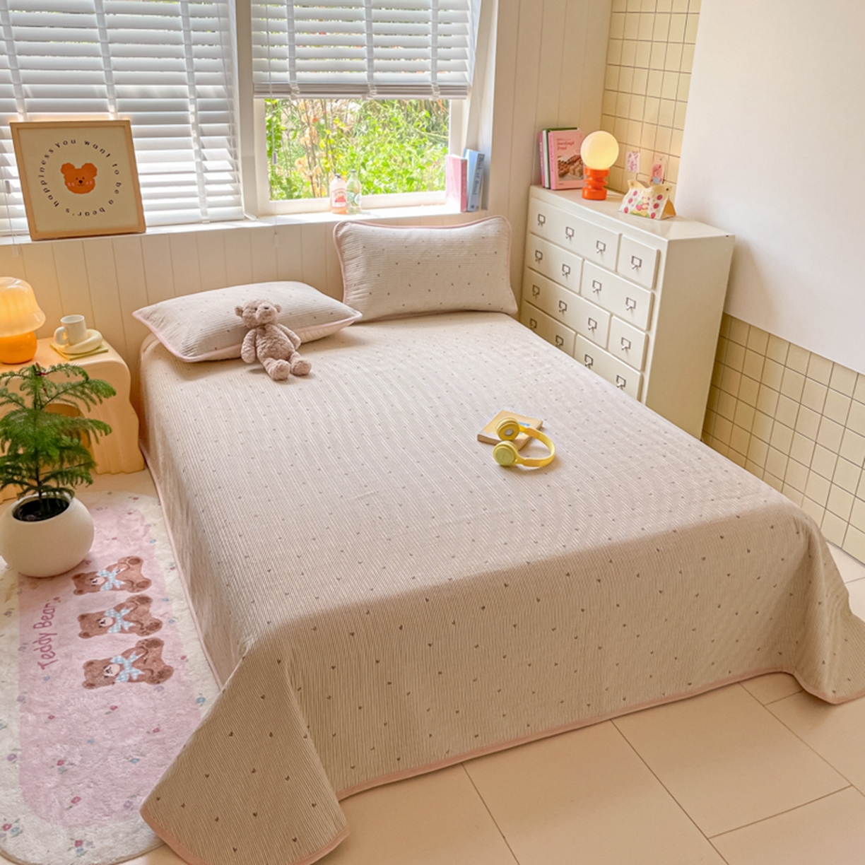 91家纺网 家纺一手货源 找家纺 老帅的工厂店 2025新款A类云感懒人冬季一体被被子被芯床盖系列-单床盖 心动