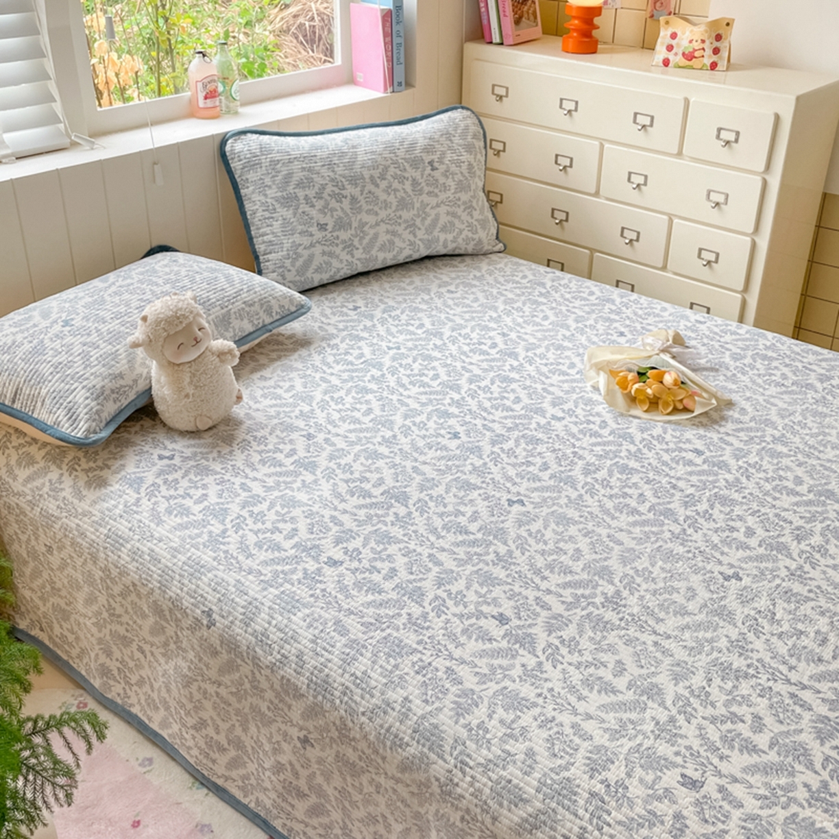 91家纺网 家纺一手货源 找家纺 老帅的工厂店 2025新款A类云感懒人冬季一体被被子被芯床盖系列-单床盖 芳草