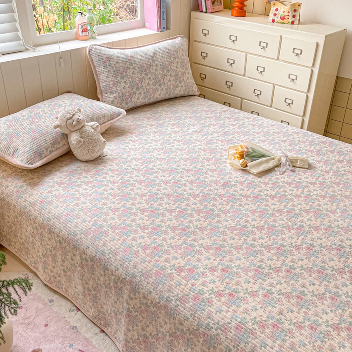 91家纺网 家纺一手货源 找家纺 老帅的工厂店 2025新款A类云感懒人冬季一体被被子被芯床盖系列-单床盖 花蔓