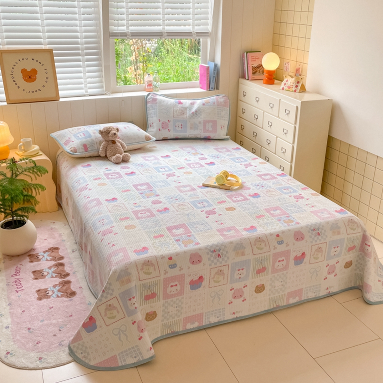 91家纺网 家纺一手货源 找家纺 老帅的工厂店 2025新款A类云感懒人冬季一体被被子被芯床盖系列-单床盖 秘境花园