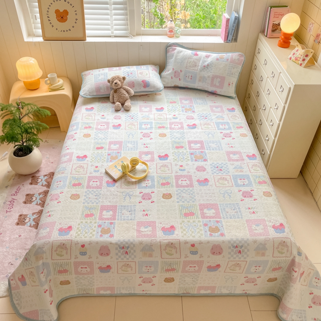 91家纺网 家纺一手货源 找家纺 老帅的工厂店 2025新款A类云感懒人冬季一体被被子被芯床盖系列-单床盖 秘境花园