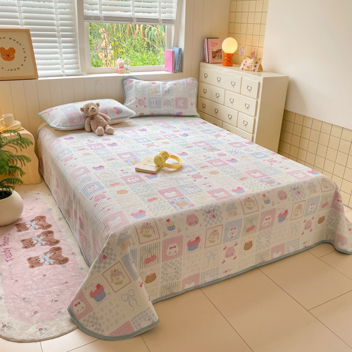 91家纺网 家纺一手货源 找家纺 老帅的工厂店 2025新款A类云感懒人冬季一体被被子被芯床盖系列-单床盖 秘境花园