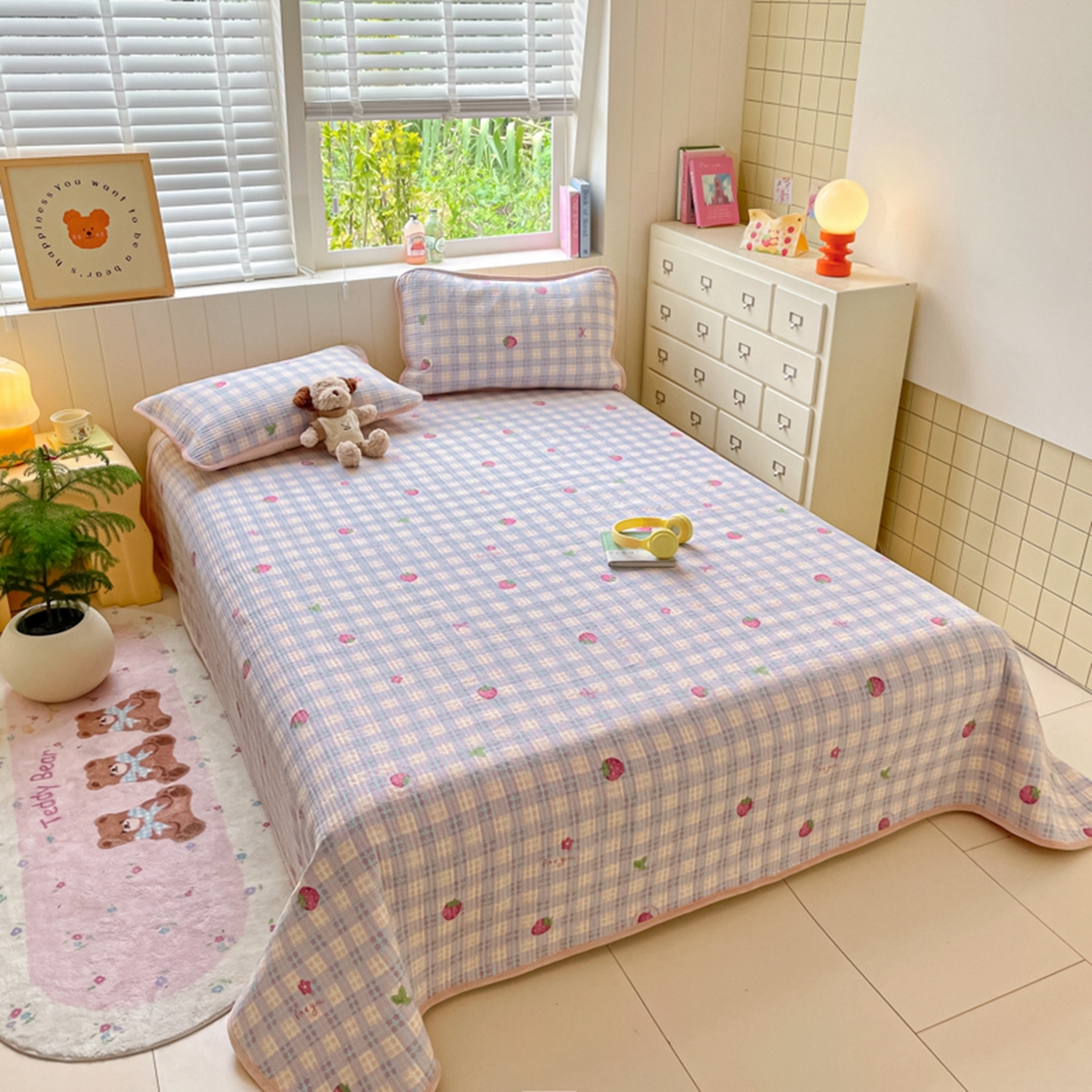 91家纺网 家纺一手货源 找家纺 老帅的工厂店 2025新款A类云感懒人冬季一体被被子被芯床盖系列-单床盖 莓有烦恼