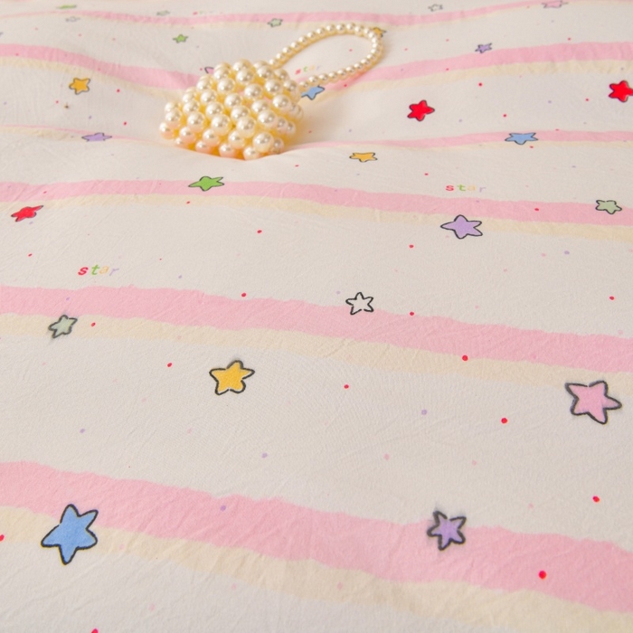 91家纺网 家纺一手货源 找家纺 小叮当家纺仓储工厂店 2025新款水洗棉印花被套单品被套单件被套 满天星