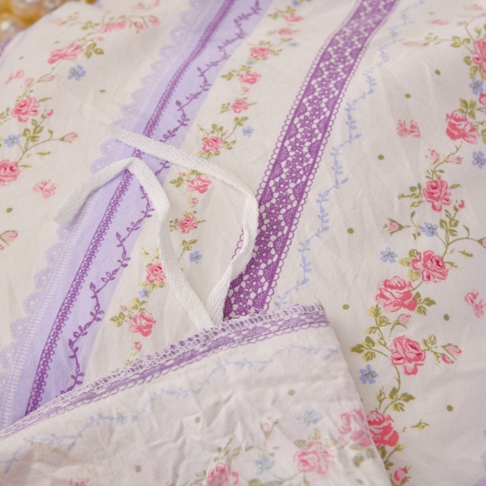 91家纺网 家纺一手货源 找家纺 小叮当家纺仓储工厂店 2025新款水洗棉印花被套单品被套单件被套 紫晴