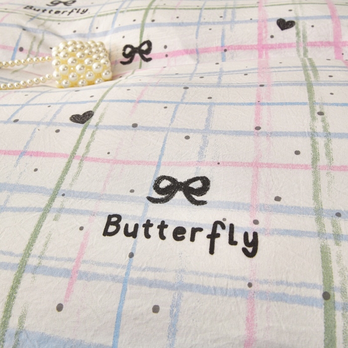 91家纺网 家纺一手货源 找家纺 小叮当家纺仓储工厂店 2025新款水洗棉印花被套单品被套单件被套 蝴蝶结