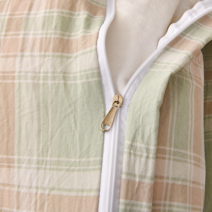 91家纺网 家纺一手货源 找家纺 小叮当家纺仓储工厂店 2025新款水洗棉印花被套单品被套单件被套 大绿格