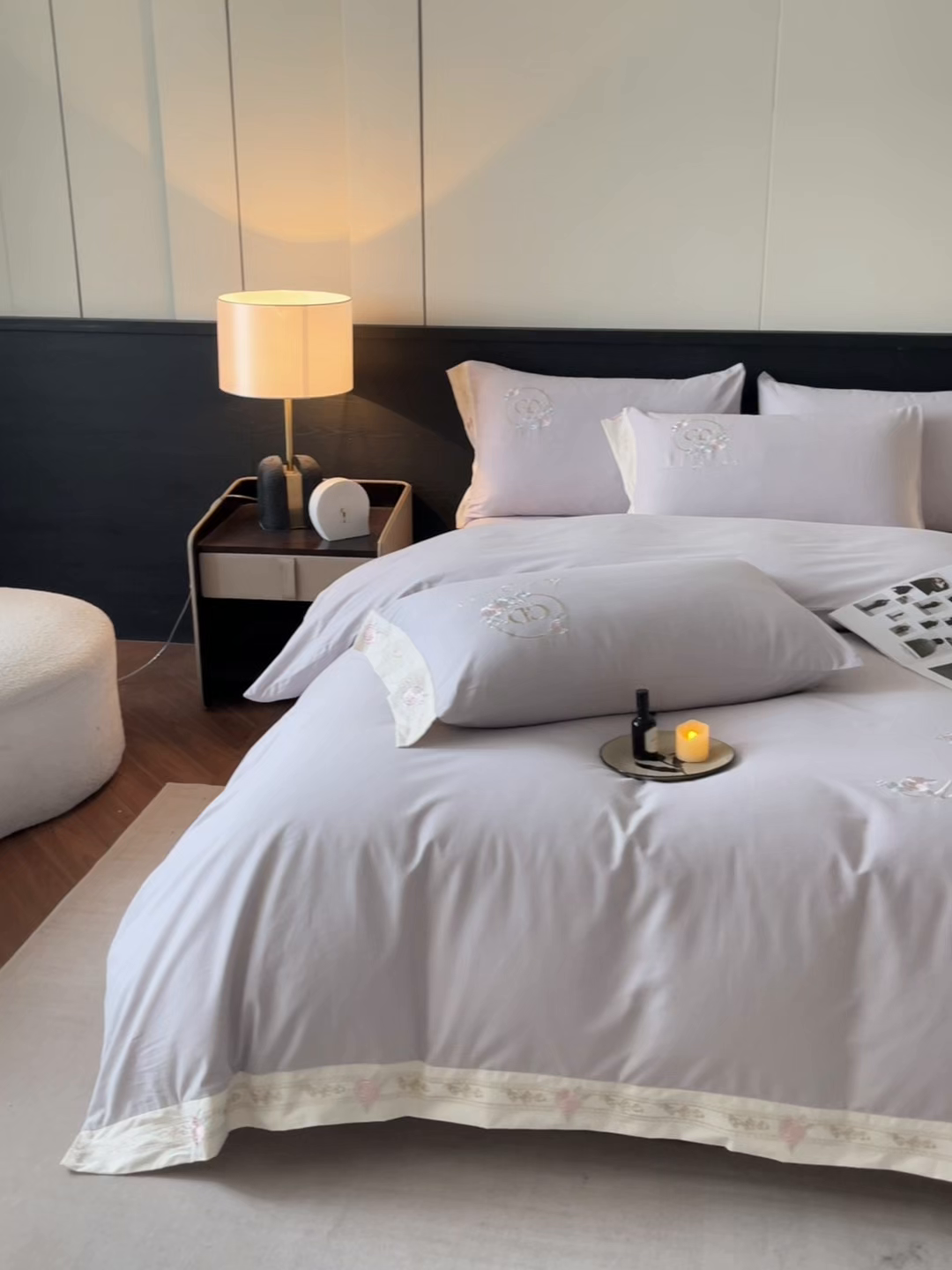 91家纺网 家纺一手货源 找家纺 小叮当家纺仓储工厂店 2025新款(买家秀不断货)亲肤A类全棉纯棉长绒棉全棉纯棉磨毛四件套-斯嘉丽系列 斯嘉丽-海葵紫