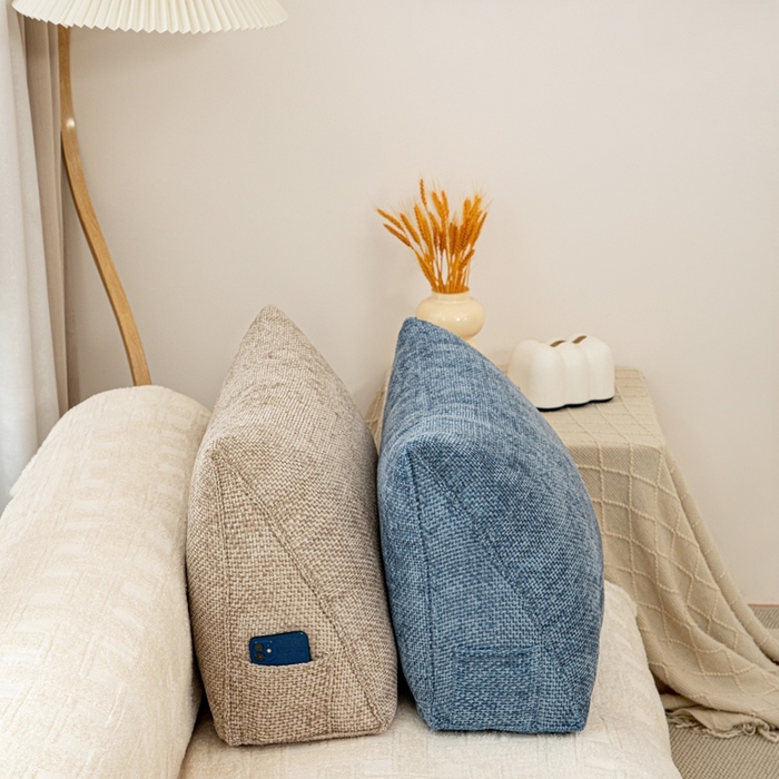 91家纺网 家纺一手货源 找家纺 （总）沐沐家纺 2025新款十字绒三角靠背