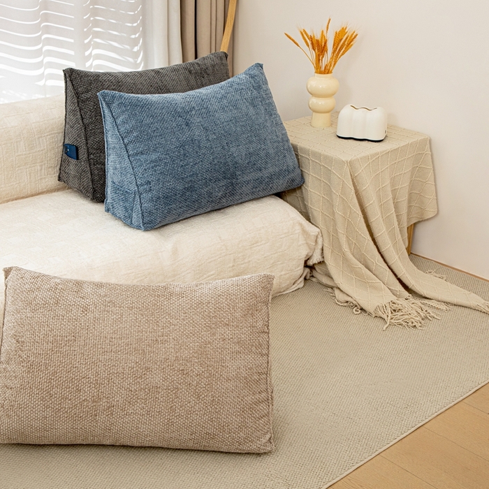 91家纺网 家纺一手货源 找家纺 （总）沐沐家纺 2025新款十字绒三角靠背