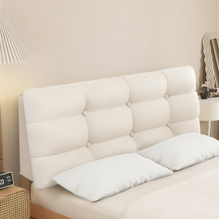 （总）沐沐家纺 2026新款小羊绒床头靠背（有床头款)